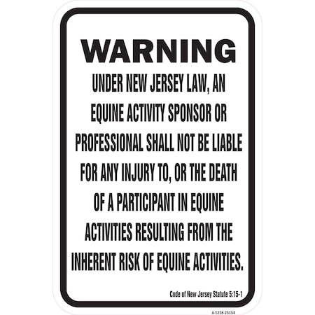 Signmission Safety Sign, 12 in Height, Aluminum, 18 in Length, 25154 A-1218-25154